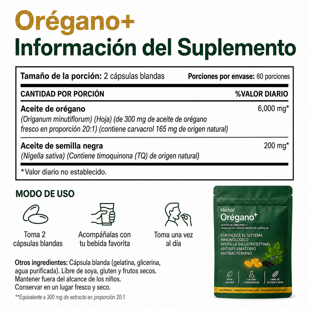 Orégano+™ — Defensa Intestinal Diaria